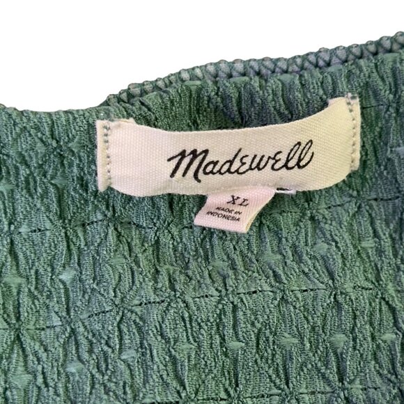Madewell Womens Green Textured Button-Front Cardigan Sweater XL - Picture 5 of 10